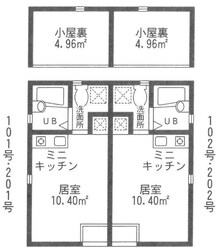 カーサビレッタの物件間取画像